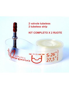 KIT tubeless in silicone Effetto Mariposa caffelatex tubeless STRIP