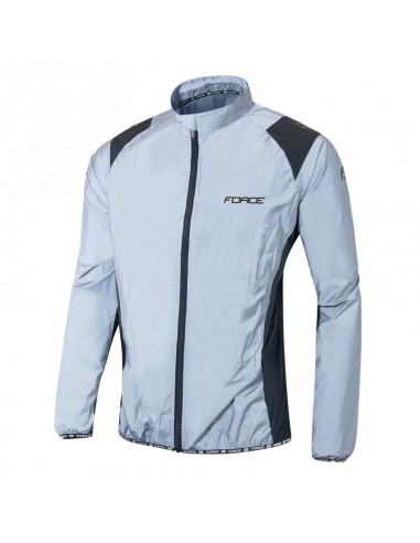 Giacca antivento ciclismo FORCE Reflective