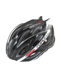 Casco bici Force Bull nero bianco