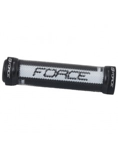 Manopole FORCE Logo in gomma con bloccaggio