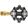 Pedali MTB Exustar PM 215 TI spd  TITANIO Gold