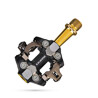 Pedali MTB Exustar PM 215 TI spd  TITANIO Gold