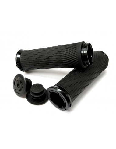16005 - SRAM Coppia manopole 100mm SRAM LOCKING per comandi GripShift INTEGRATI anello Black
