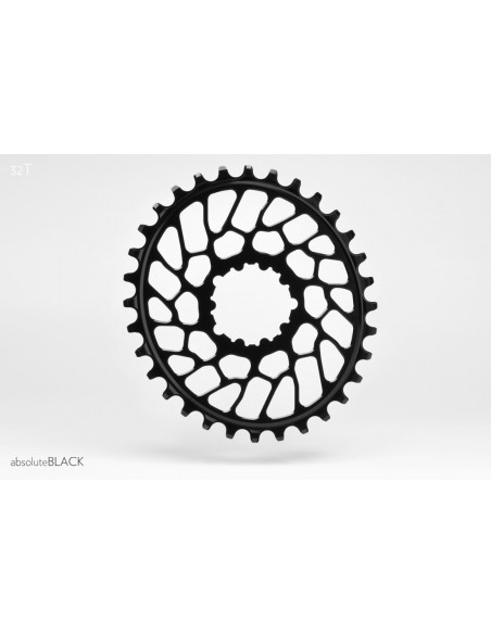 Corona AbsoluteBlack OVALE Sram direct mount BB30 BLACK 0mm