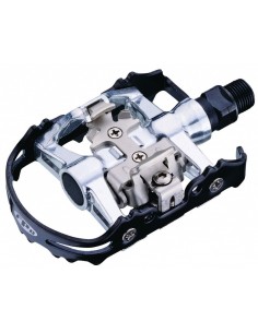 Pedali MTB EXUSTAR E PM 86 doppio uso Flat + SPD 2