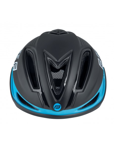 Casco bici da corsa FORCE REX NERO FLUO