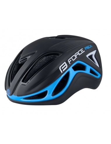 Casco bici da corsa FORCE REX NERO FLUO