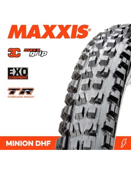 Copertone MTB  Maxxis Minion DHF EXO TR 27,5 x 2,50 3C 60TPI MAXXGRIP