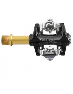 Pedali MTB Exustar PM 215 TI spd TITANIO Gold 2