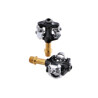 Pedali MTB Exustar PM 215 TI spd TITANIO Gold