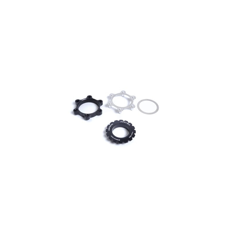  Ashima adattatore da Centerlock a 6 fori rosso AC03 per perno passante 