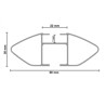 Barre portatutto rail UNIVERSALI G3 CLOP INFINITY 77-115 cm