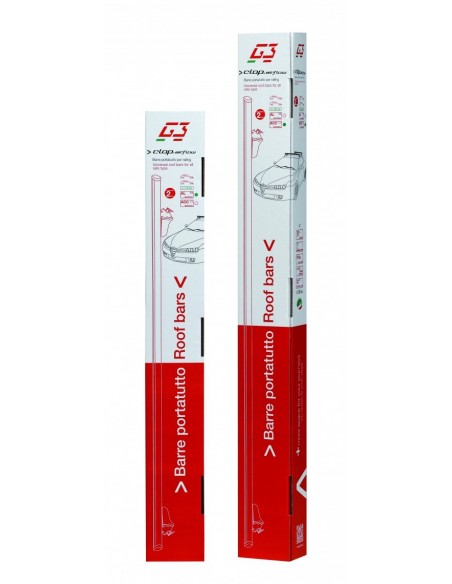 Barre portatutto rail UNIVERSALI G3 CLOP INFINITY 77-115 cm