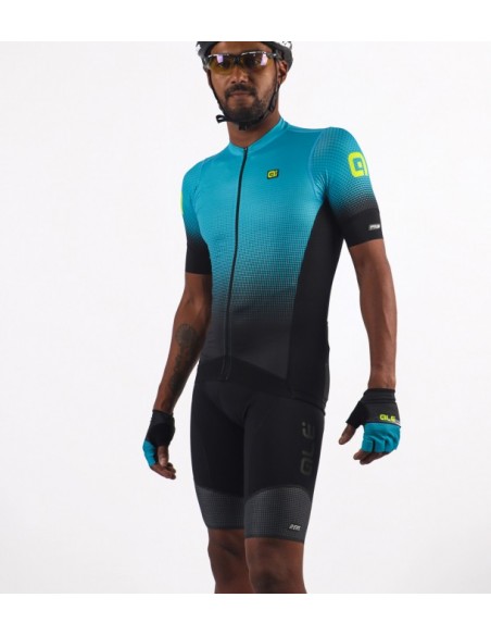 Maglia ciclismo ALE' GRAPHICS PR-S DOTS azzurro