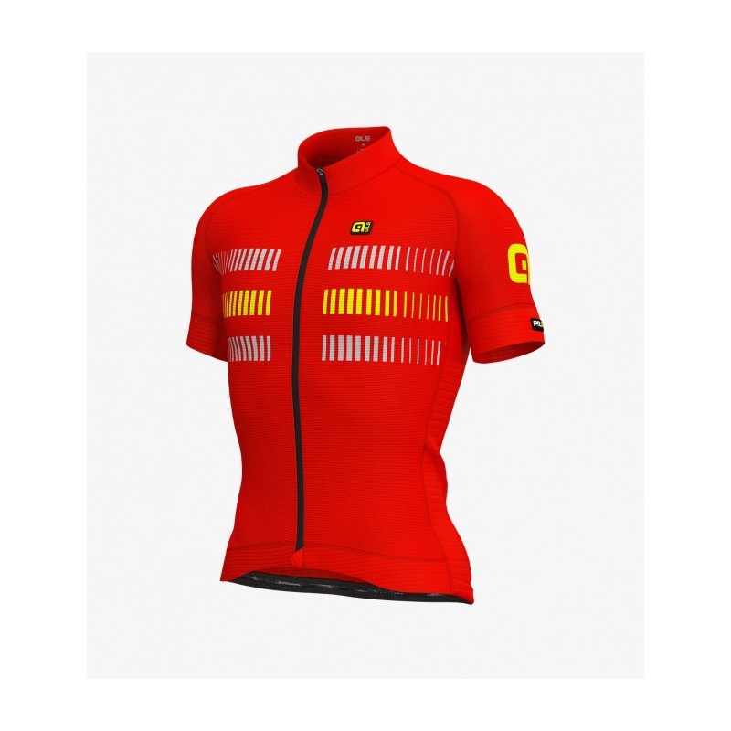 Maglia ciclismo ALE' GRAPHICS PRR STRADA rosso giallo 2019