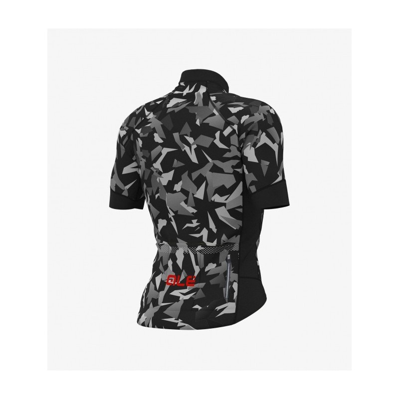Maglia ciclismo ALE' GRAPHICS PRR GLASS nero grigio 2019 Maglia ciclismo ALE' GRAPHICS PRR GLASS nero grigio 2019
