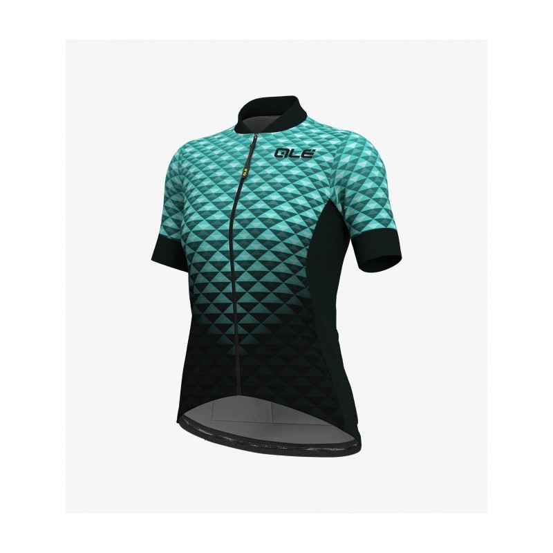 Maglia ciclismo ALE' SOLID HEXA turchese 2019