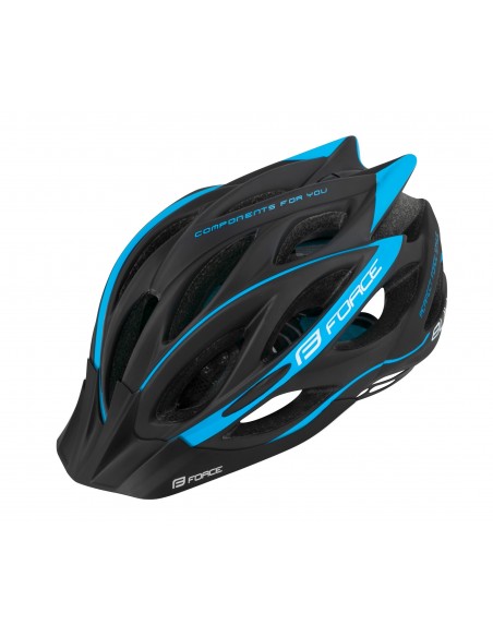 Casco bici MTb e corsa Force Bull blu 2020