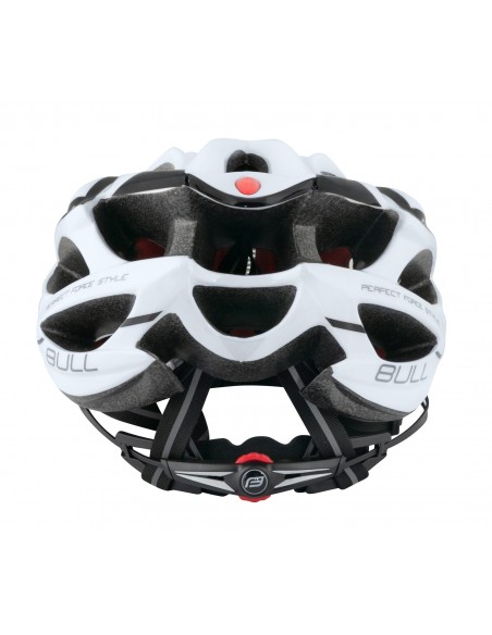Casco bici MTb e corsa Force Bull bianco opaco