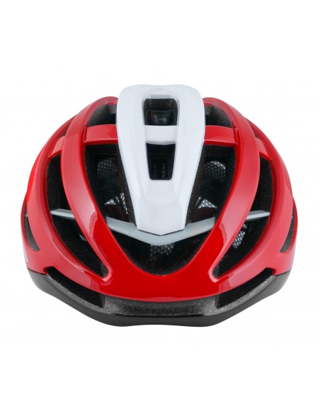 Casco bici da strada road Force lynx nero rosso bianco