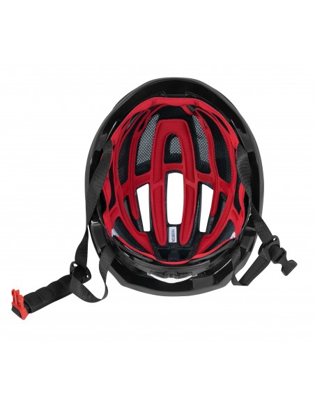 Casco bici da strada road Force lynx nero rosso bianco