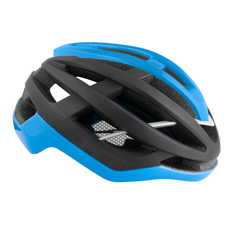Casco bici da strada road Force nero blu opaco