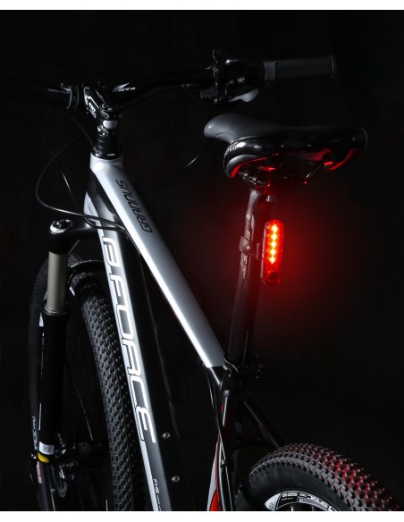 Kit luce anteriore + posteriore di sicurezza FORCE DOT led usb