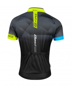 Maglia ciclismo FORCE T10 bianco-nero 2