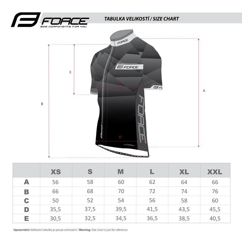 Maglia ciclismo FORCE BEST nero fluo