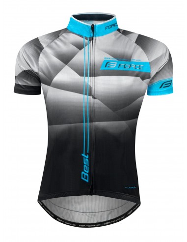 Maglia ciclismo FORCE BEST fluo nero