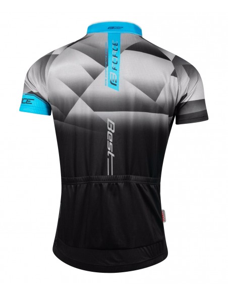 Maglia ciclismo FORCE BEST fluo nero