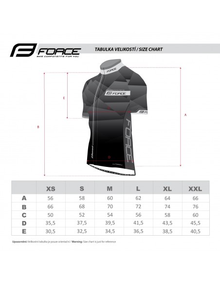 Maglia ciclismo FORCE BEST fluo nero