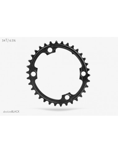 Corona AbsoluteBlack OVALE SHIMANO 110bcd (4) ASSYM 2X 11 v.