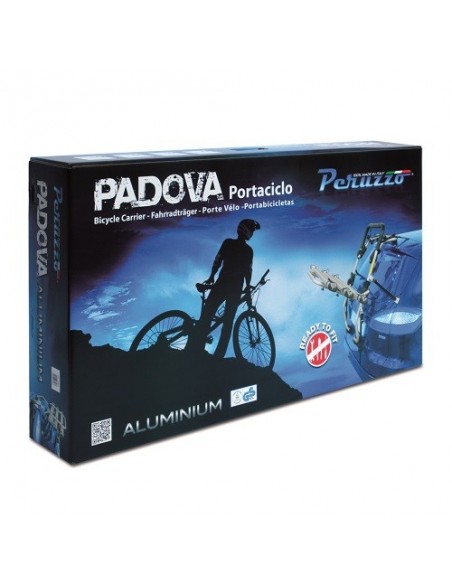 Portabici posteriore PERUZZO Padova in alluminio 2 bici art. 650