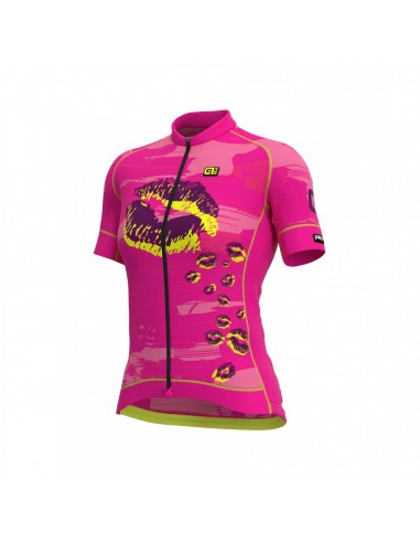 Maglia ciclismo donna ALE' PRR ROMANTIC magenta