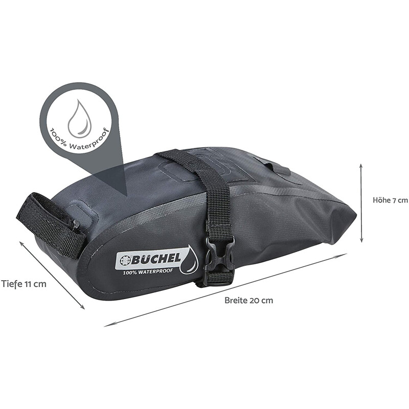 BARBIERI Borsa sottosella impermeabile bikepacking BUCHEL 1.3 litri
