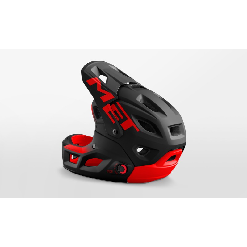 Casco integrale con mentoniera removibile MET Parachute MCR Mips 2022