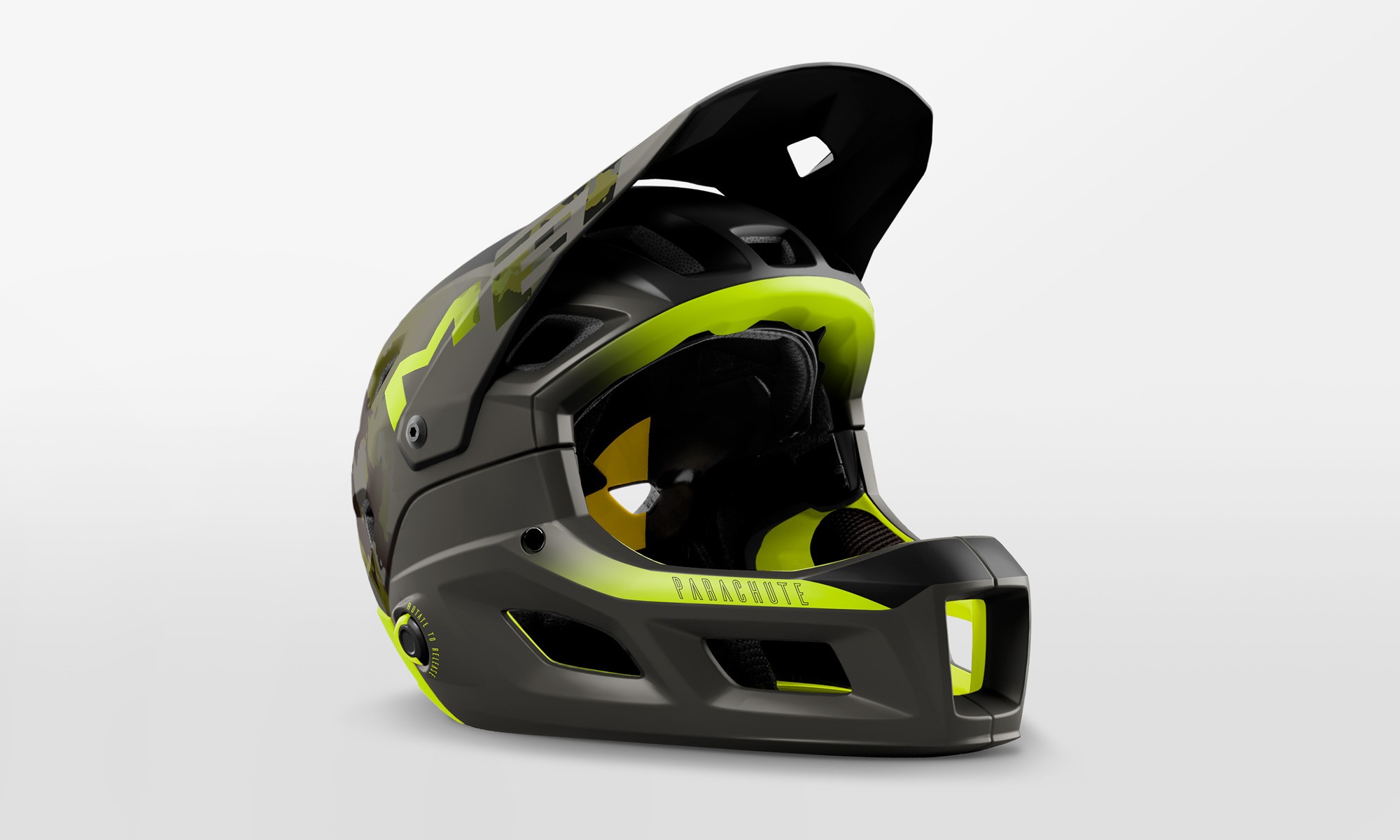 CASCO INTEGRALE CON mentoniera magnetica removibile MET Parachute MCR Mips  2022 EUR 251,14 - PicClick IT