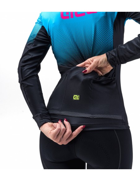 Maglia invernale ciclismo donna ALE' Onda Micro Lady manica lunga