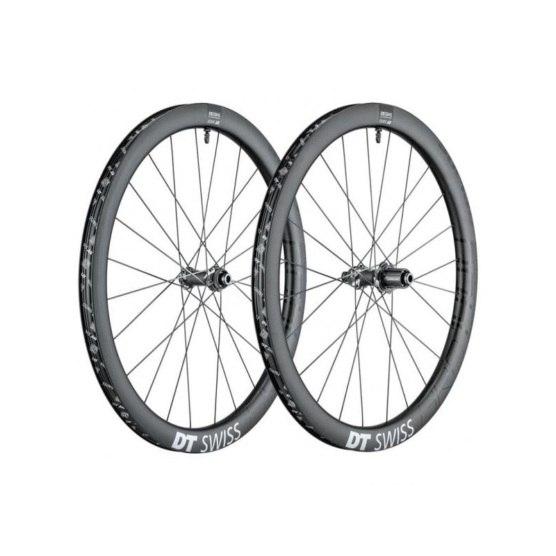 Ruote in carbonio DT SWISS GRC1400 DB 42 mm gravel freno a disco  copertoncino