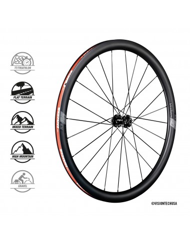 Coppia ruote in carbonio VISION SC40 DB CL disc