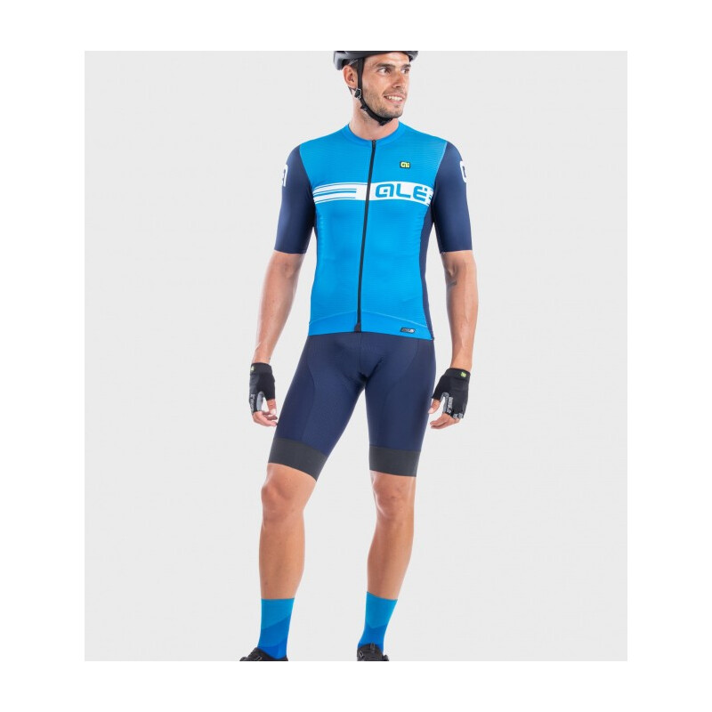 ALE' Maglia ciclismo ALE' GRAPHICS PR-S LOGO Summer azzurro