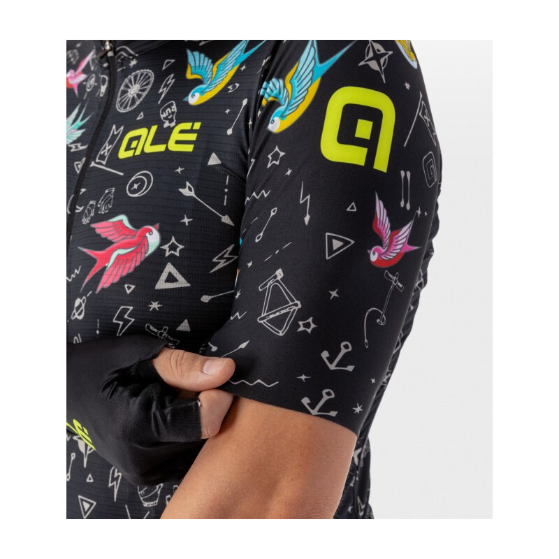 ALE' Maglia ciclismo ALE' GRAPHICS PRR VERSILIA nero