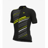 ALE' Maglia ciclismo ALE' SOLID FLASH nero fluo