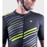 ALE' Maglia ciclismo ALE' SOLID FLASH nero fluo