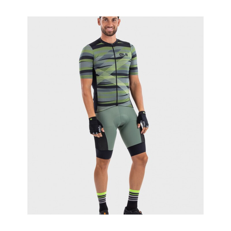 ALE' Maglia ciclismo ALE' SOLID off-road  gravel PATHWAY verde