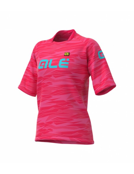 Maglia ciclismo donna ALE' ROCK off-road MTB rosa
