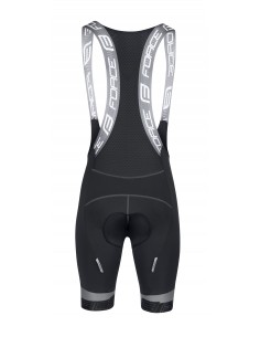 Pantaloncini ciclismo fondello in gel FORCE FAME nero 2