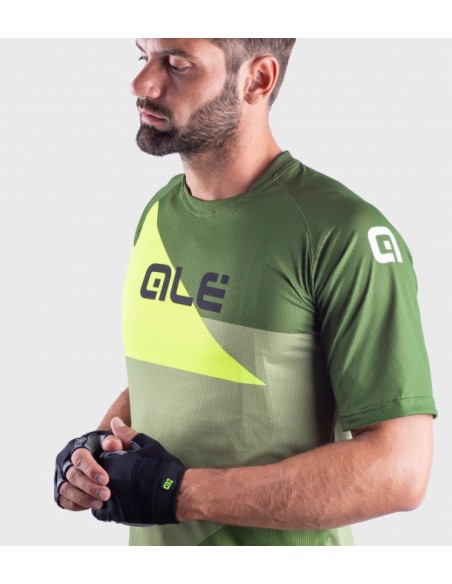 Maglia dh enduro allmountain ebike ALE' SHAPE verde