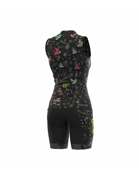 Body ciclismo ALE' PRR VERSILIA nero donna